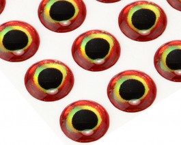 3D Epoxy Fish Eyes, Bloody, 5 mm